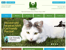 Tablet Screenshot of catclinicofroswell.com